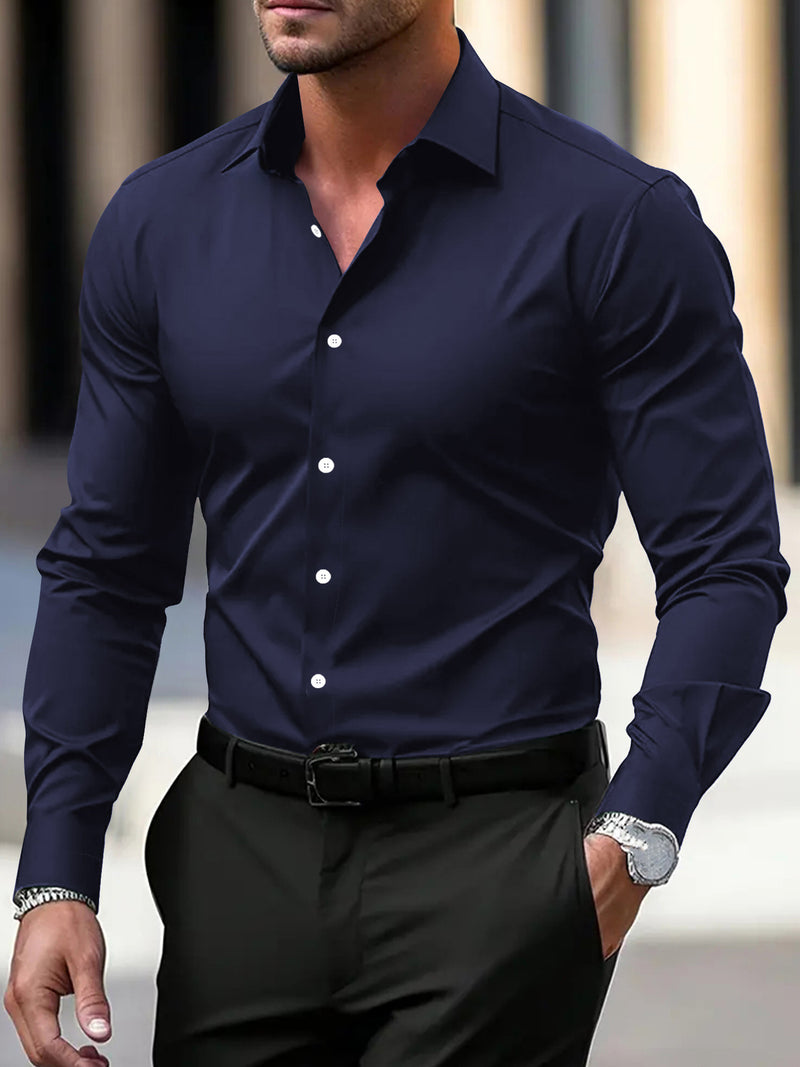 Camisa Social Slim Masculina – Elegância e Confiança em Cada Detalhe - Blue&Pink