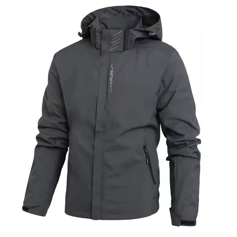 Men's And Women's Windproof Outdoor Thin Jacket - Blue&Pink