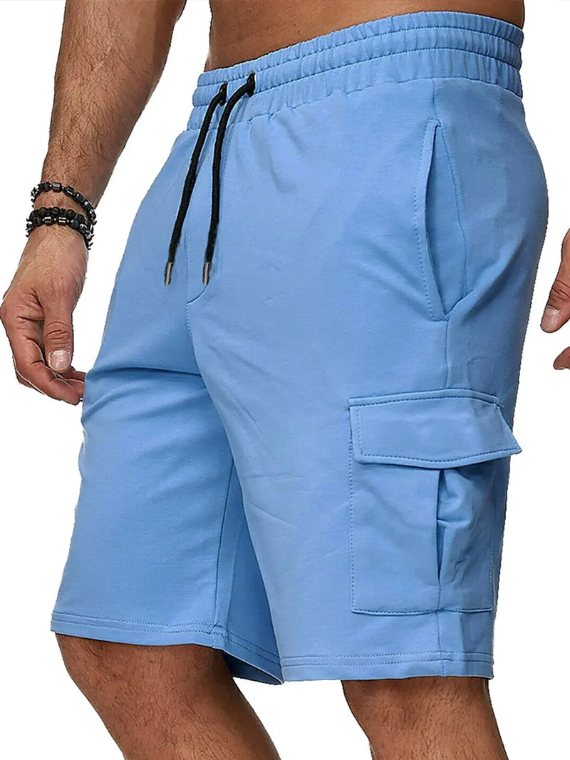 Calções Masculinos Desportivos – Estilo Pronto para Qualquer Aventura! - Blue&Pink