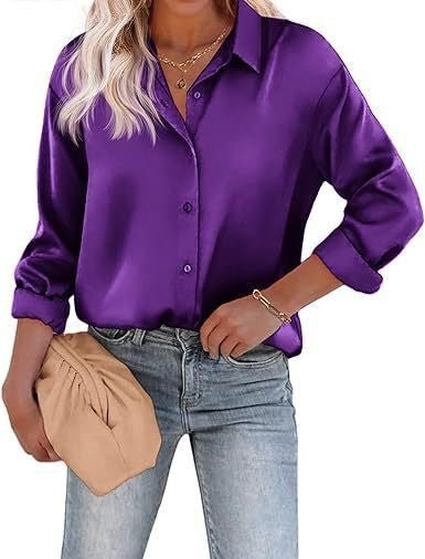 Camisa com Botões e Manga Longa Brilho e Elegância - Blue&Pink