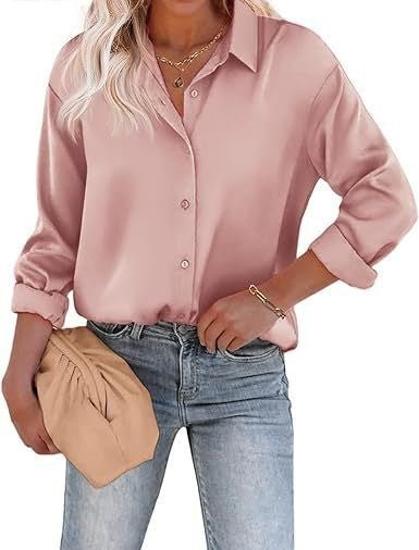 Camisa com Botões e Manga Longa Brilho e Elegância - Blue&Pink
