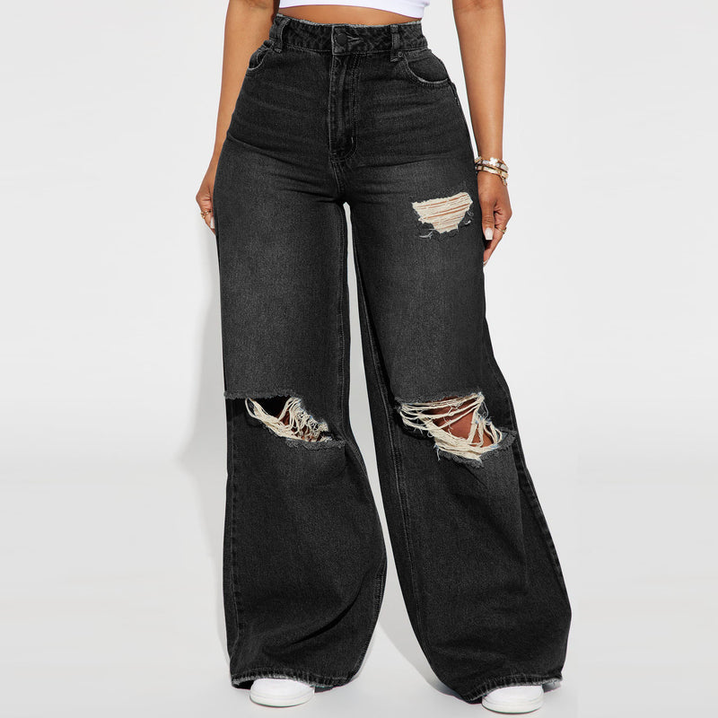 Jeans Wide - Leg Feminino – Conforto, Estilo e Liberdade em Cada Passo - Blue&Pink