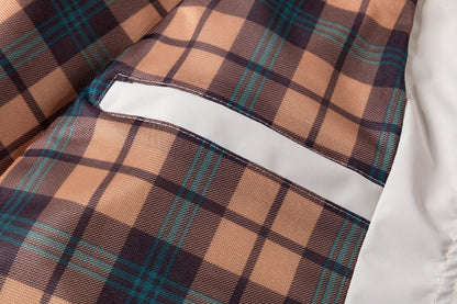 Lightweight Men's Jacket With Hood For Outdoor, Travel, Hiking, Windbreaker, Versatile, Stylish Design - Blue&Pink