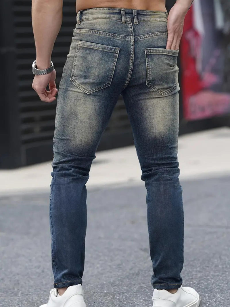Calça Jeans Rasgada Masculina – Atitude Urbana e Estilo que Marca Presença - Blue&Pink