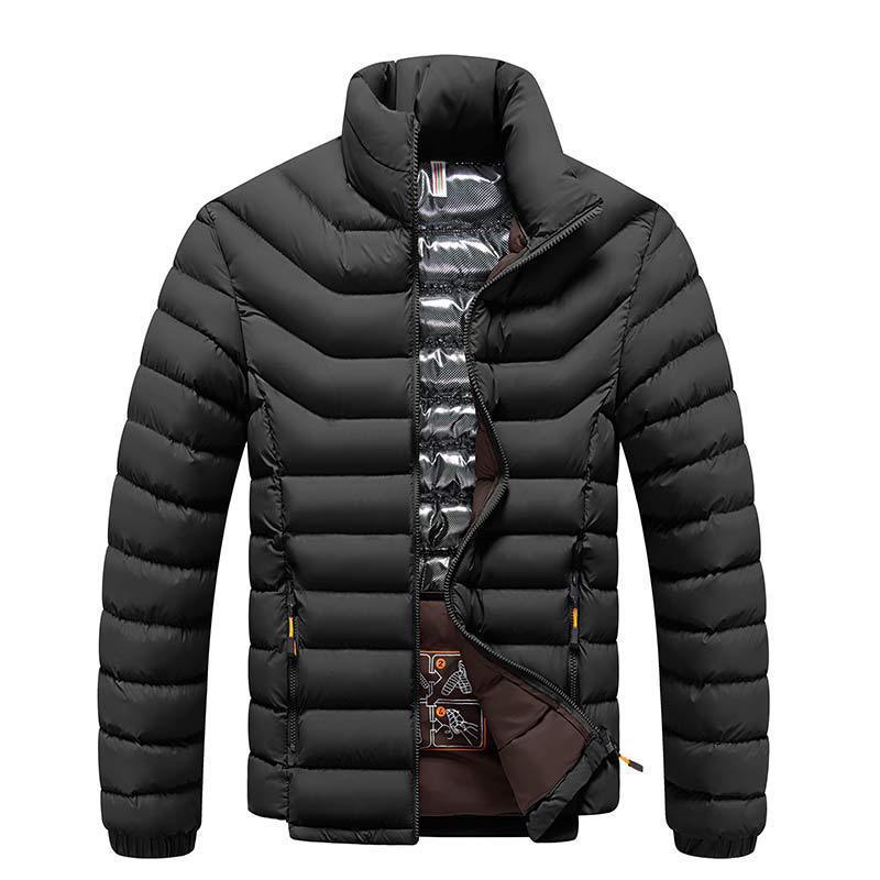 Winter New Men's Thickened Cotton Padded Coat - Blue&Pink