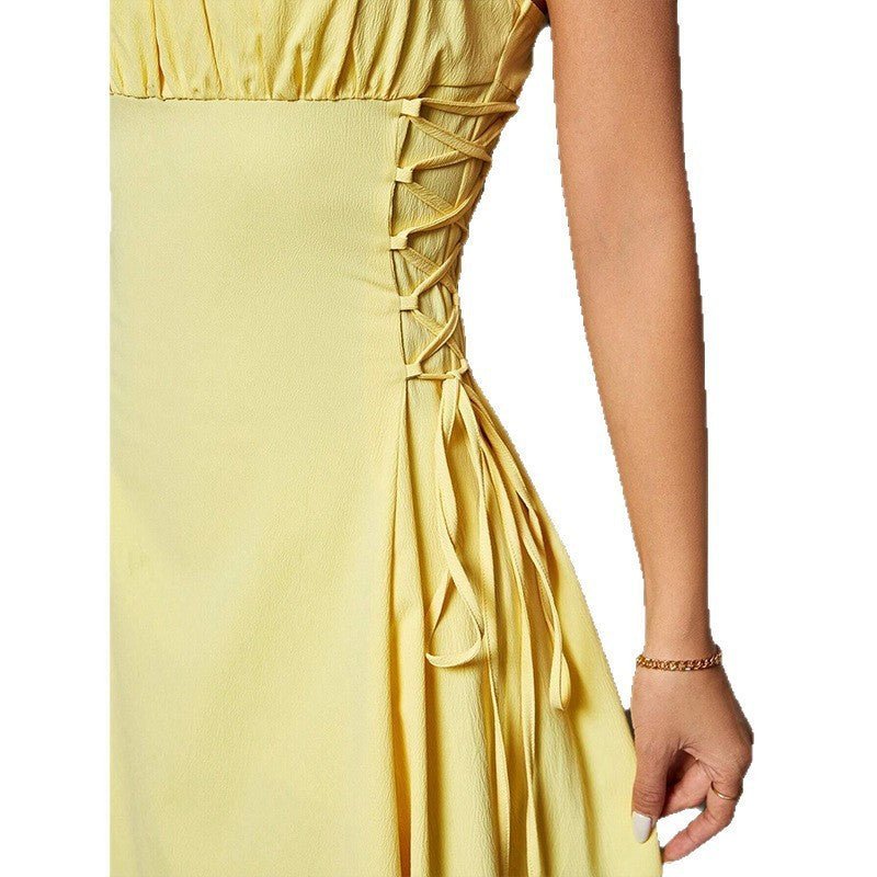 Vestido Longo com Alças Finas Elegância e Sensualidade - Blue&Pink