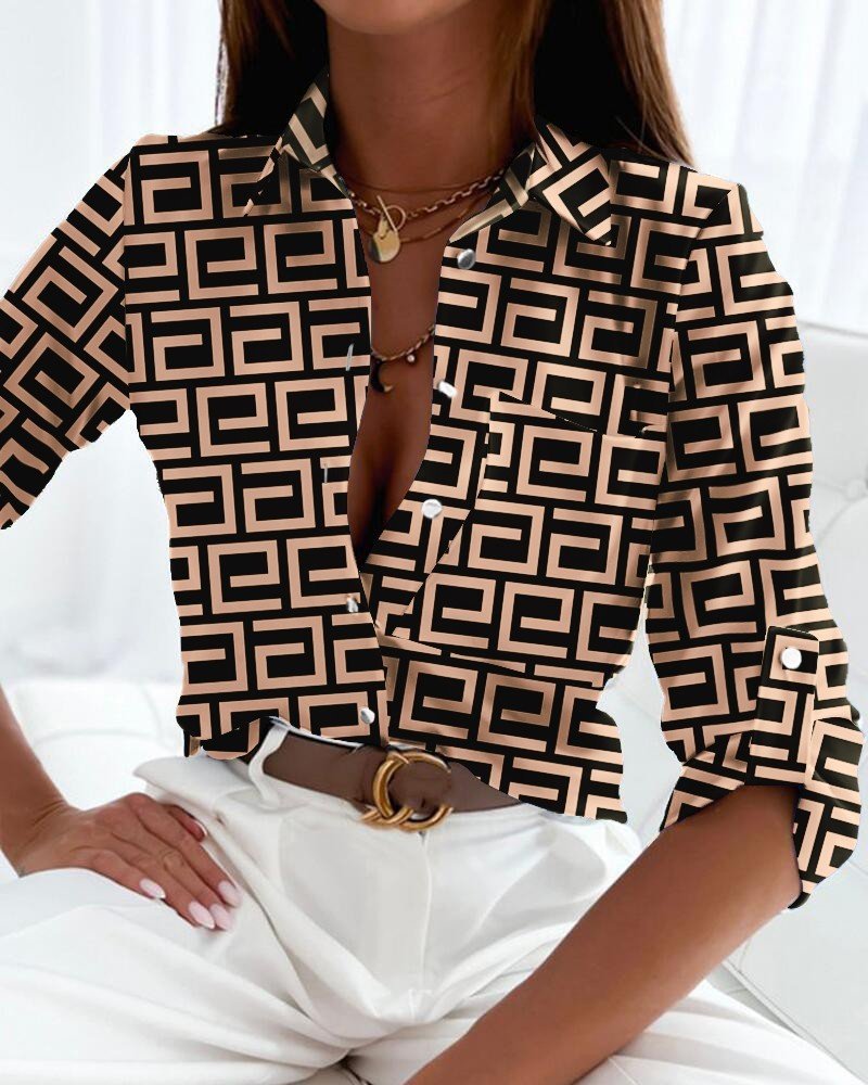 Camisa Feminina Estilo Que Fala por Ti - Blue&Pink