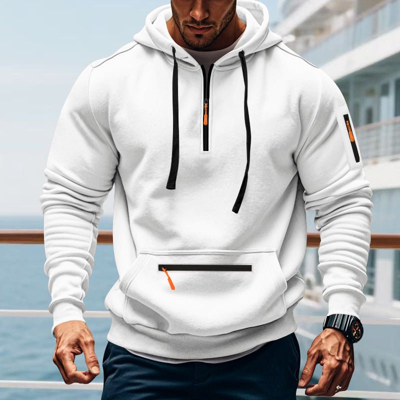 Casual Men's Sports Cargo Coat Regular Sleeve - Blue&Pink