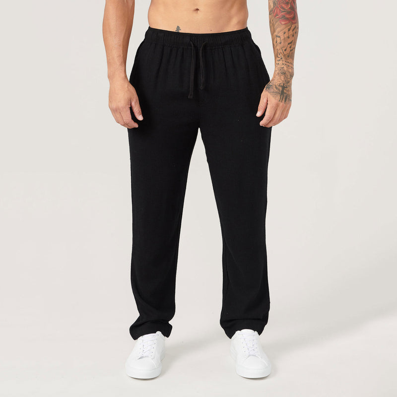 European And American Home Casual Sports Trousers Men's Cotton Breathable - Blue&Pink