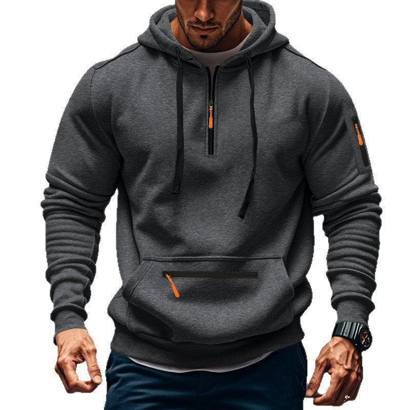 Casual Men's Sports Cargo Coat Regular Sleeve - Blue&Pink