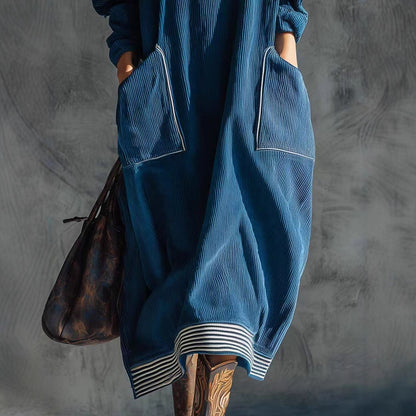 Vestido vintage de gola alta