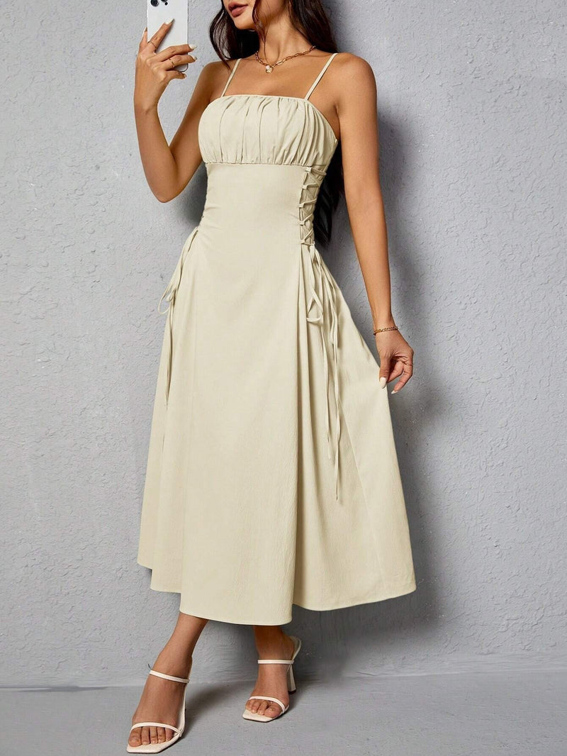Vestido Longo com Alças Finas Elegância e Sensualidade - Blue&Pink