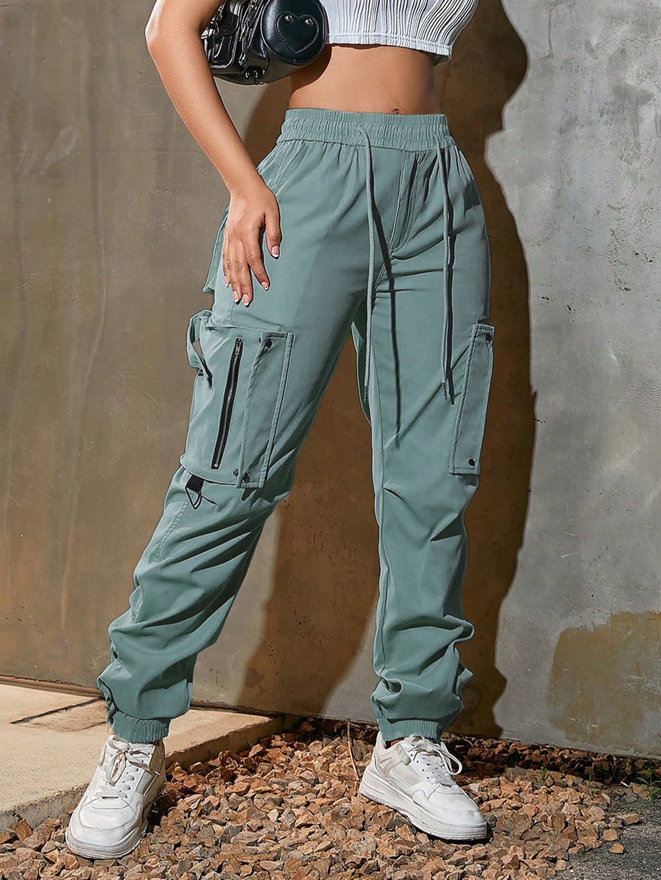 Overalls Summer American Sports Pants - Blue&Pink