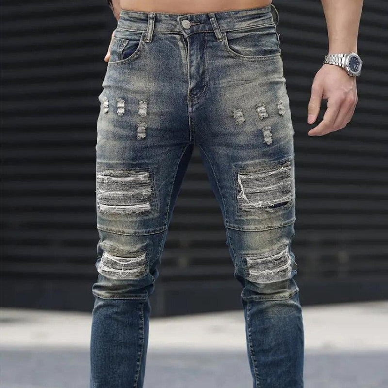 Calça Jeans Rasgada Masculina – Atitude Urbana e Estilo que Marca Presença - Blue&Pink