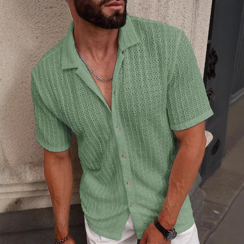 Camisa Slim Masculina – Estilo Casual que Valoriza o Seu Visual - Blue&Pink