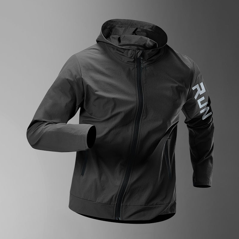 Running Jacket Men's Windbreaker Training - Blue&Pink