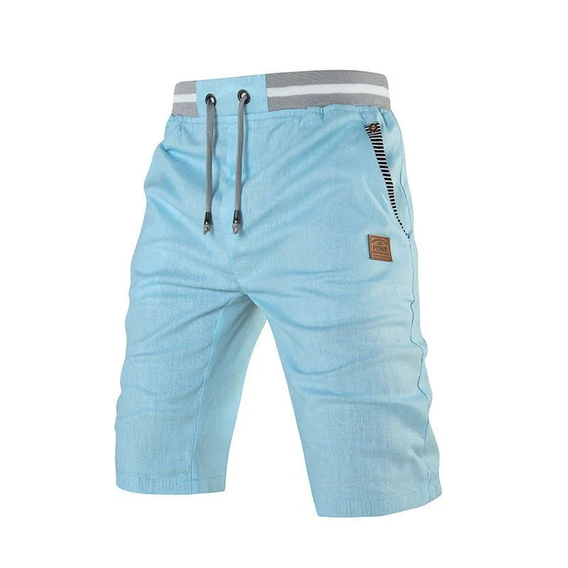 Calção Cropped Masculino em Algodão – Leveza, Estilo e Versatilidade para o Dia a Dia - Blue&Pink
