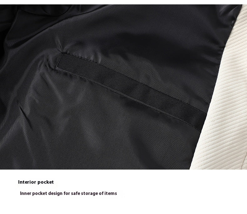 Casaco grosso com capuz estilo coreano