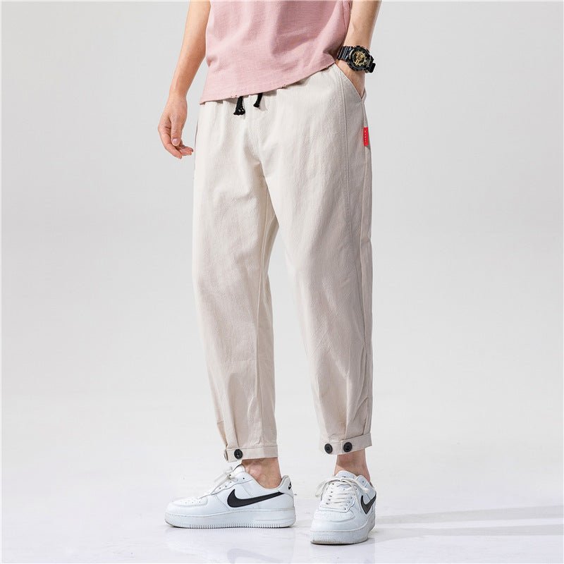 Calça Masculina Casuais em Algodão & Linho – Conforto que Impressiona! - Blue&Pink