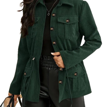 Casaco de veludo estilo europeu