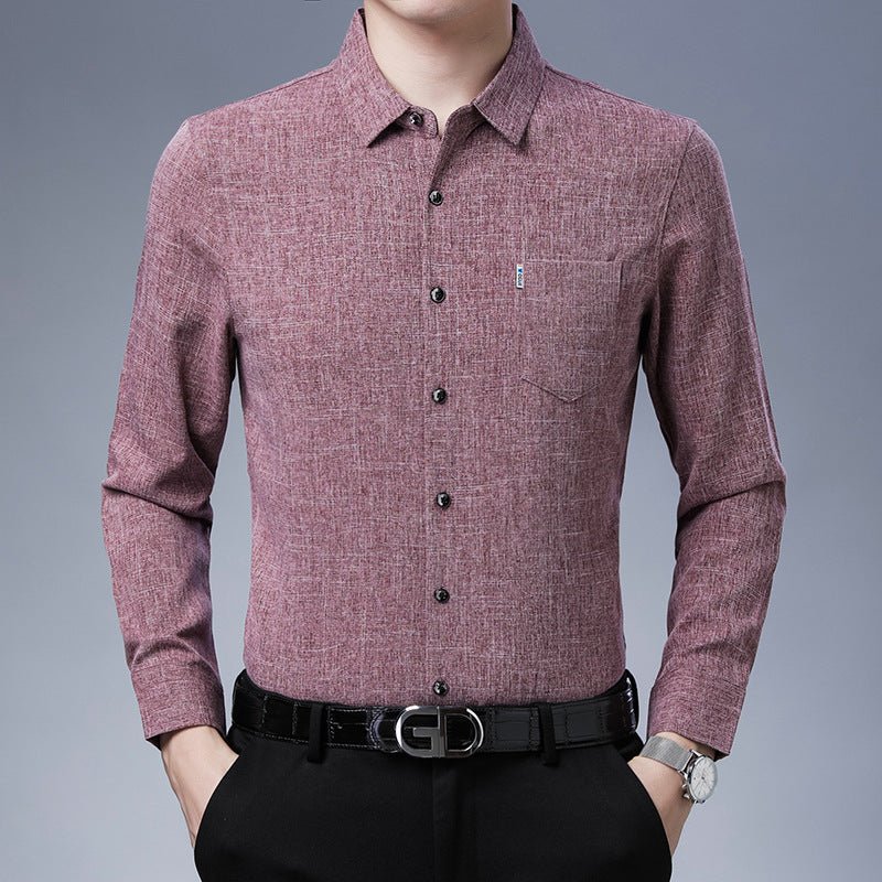 Camisa Casual Masculina Estilo Linho – Leveza, Frescura e Elegância - Blue&Pink