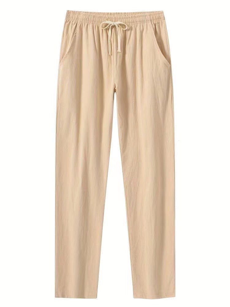 European And American Home Casual Sports Trousers Men's Cotton Breathable - Blue&Pink