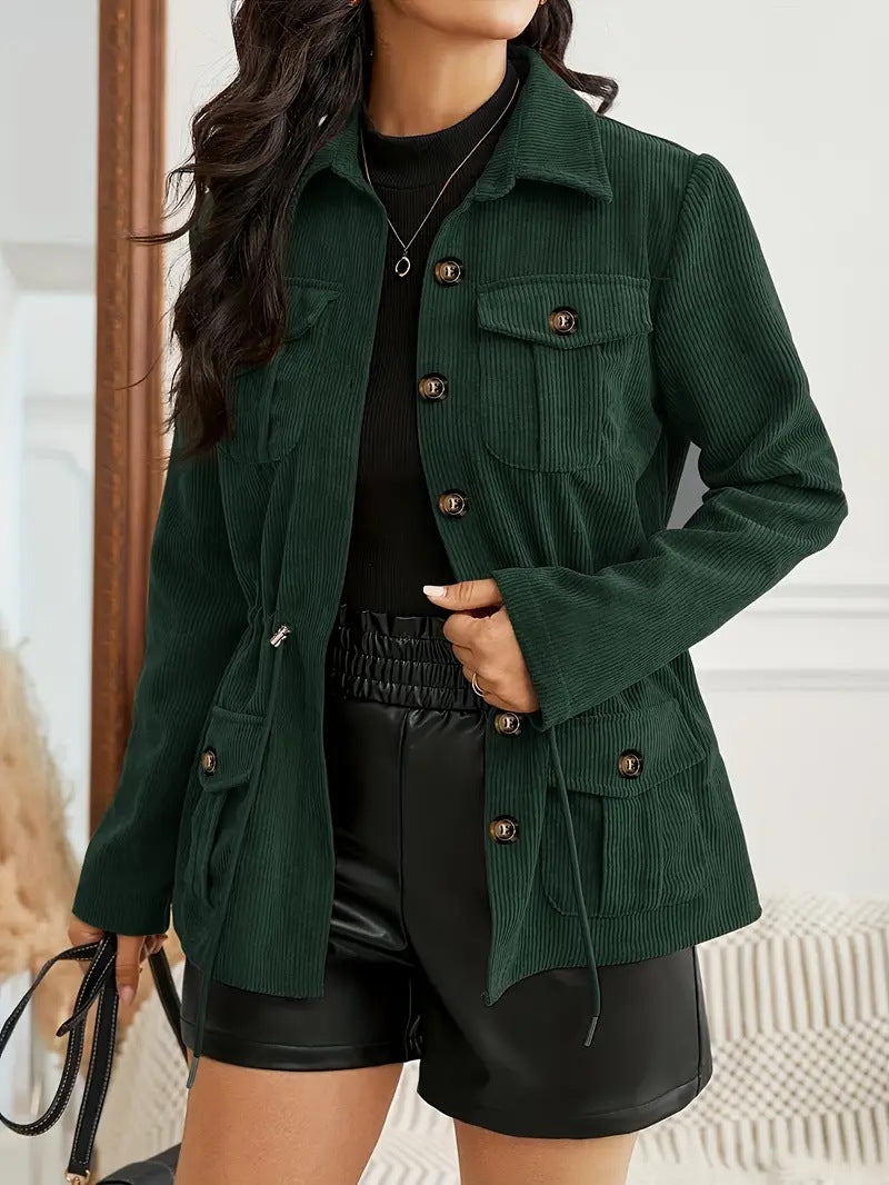 Casaco de veludo estilo europeu